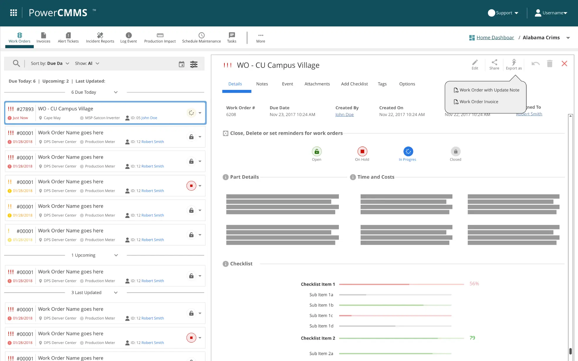 AlsoEnergy PowerCMMS — Integrated Computerized Maintenance Management System