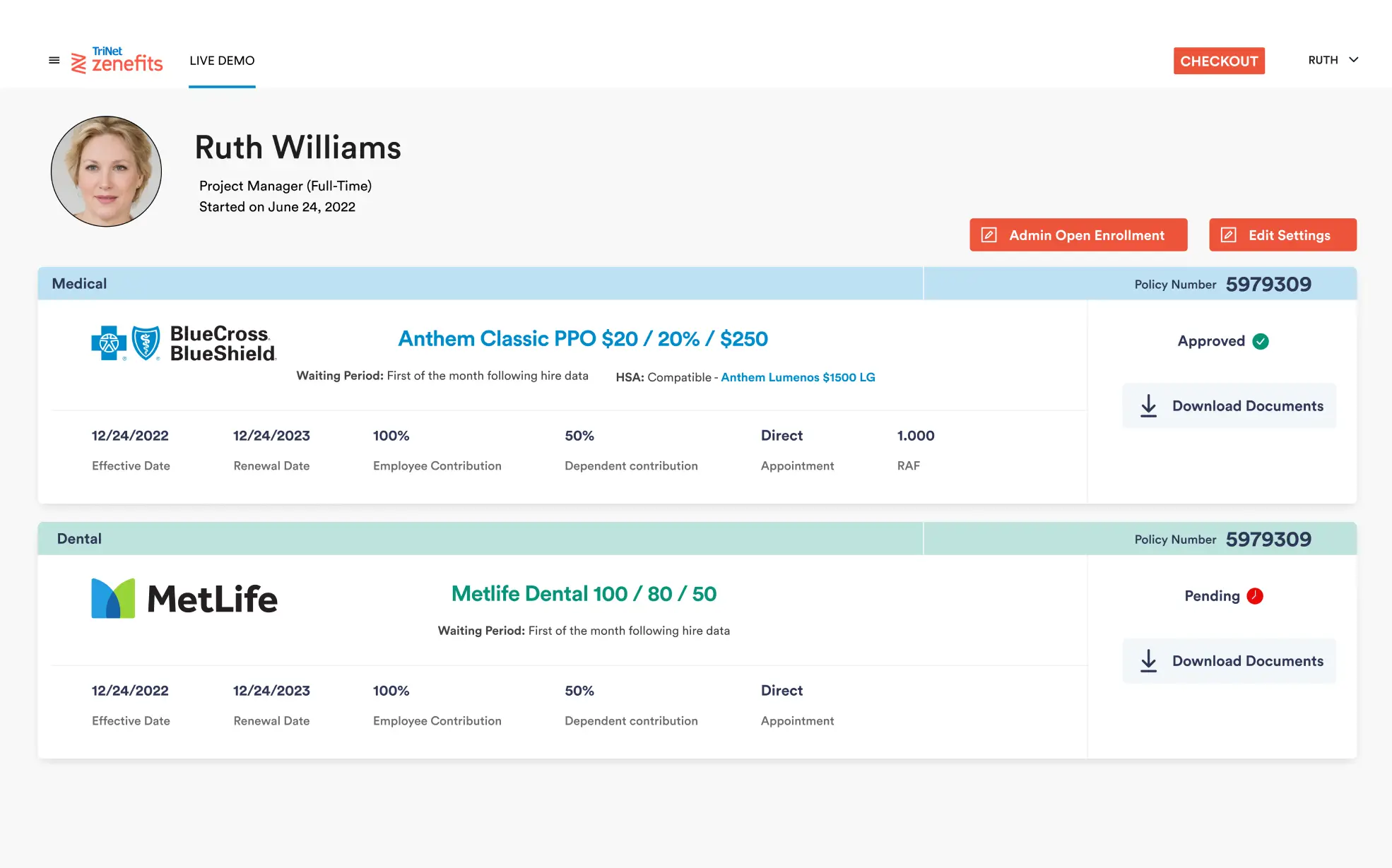 Zenefits comparison tables redesign - cover image